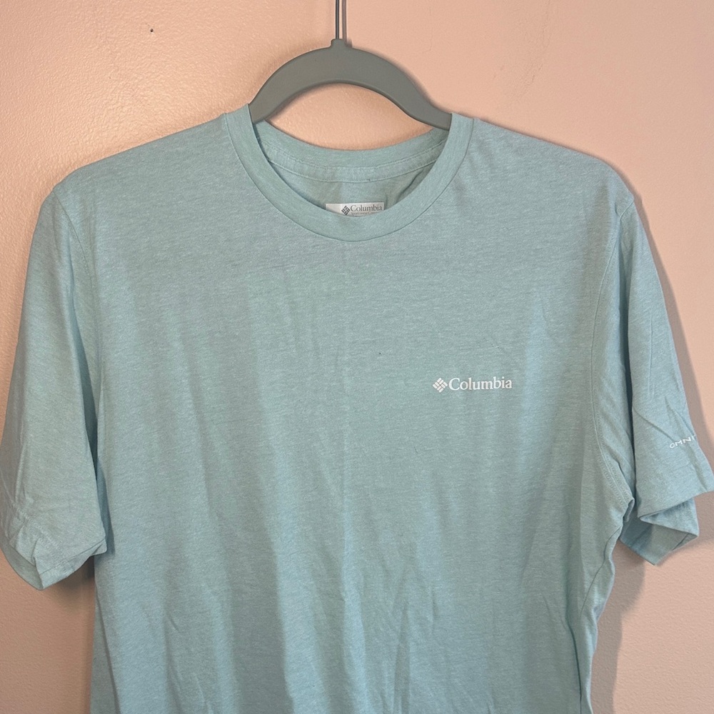 Columbia Men's Aqua Short Sleeve Tee